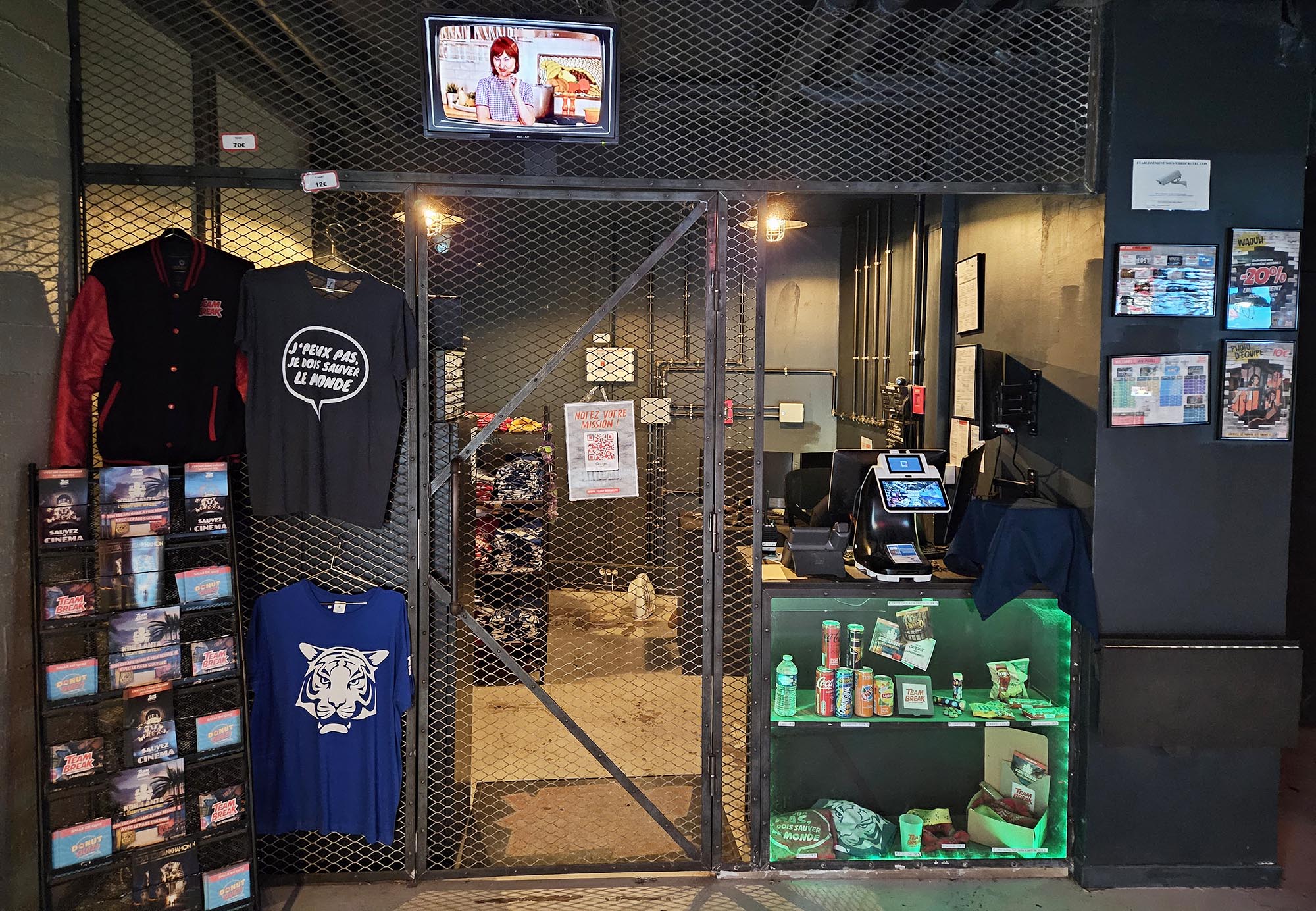 L’accueil et la boutique de l’agence