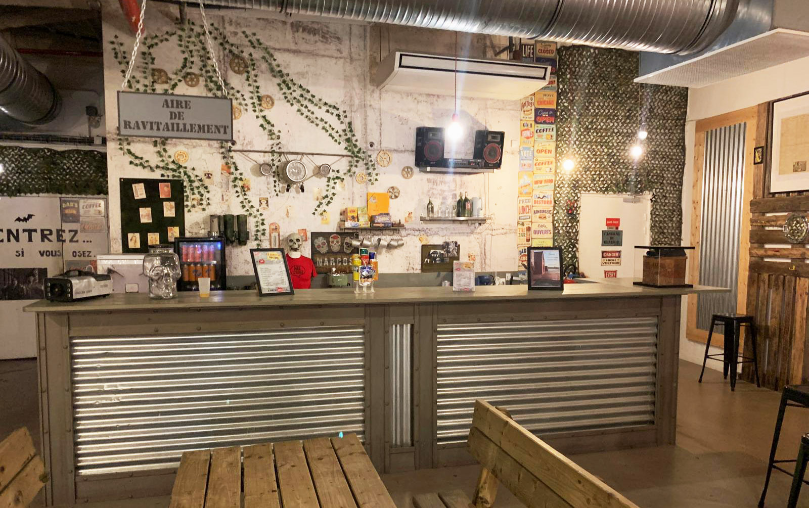 Le bar « Aire de ravitaillement »