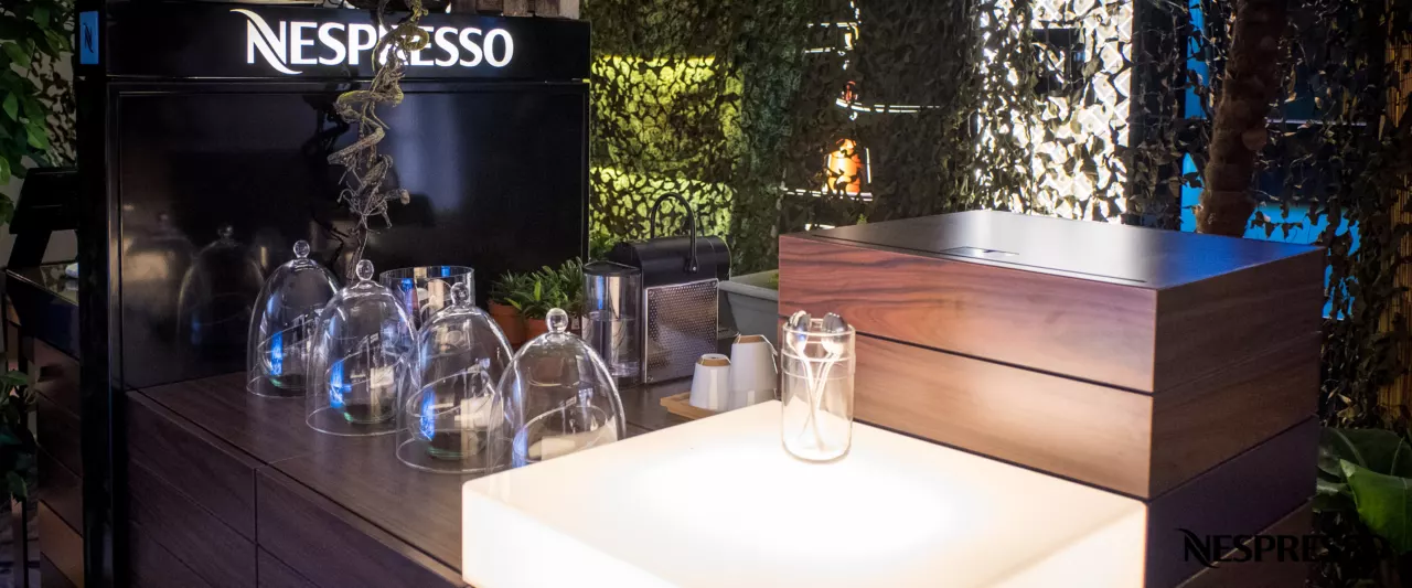 Le décor de l'escape game Nespresso