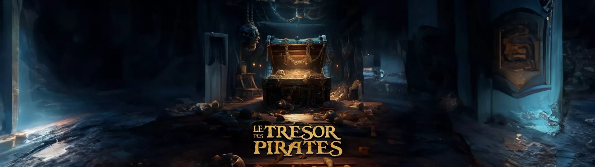 une affiche avec un trésor de pirate