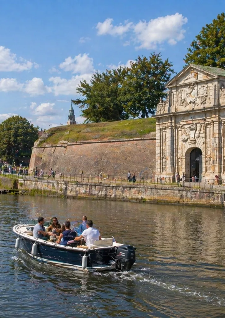 Balade en bateau à la citadelle de Lille