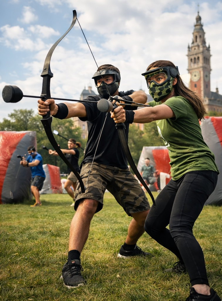 activité extérieure archery tag