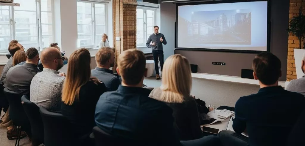 Une présentation pour un séminaire d'entreprise