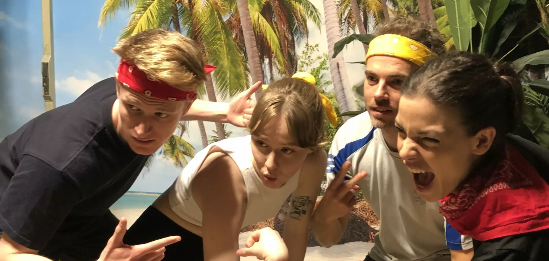 Un groupe faisant un escape game