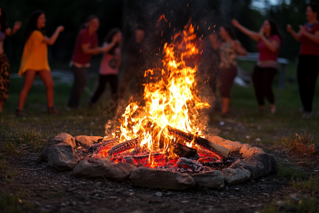 Activité insolite nocturne : le feu de camp !