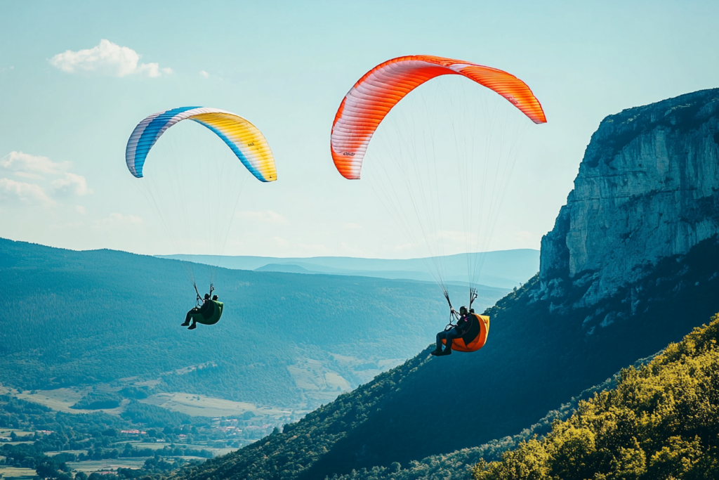 Activité insolite extrême : la parapente. 