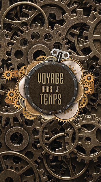 Affiche escape game théâtralisé Voyage dans le Temps