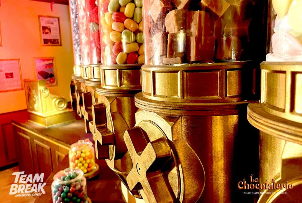 L'intérieur de la chocolaterie
