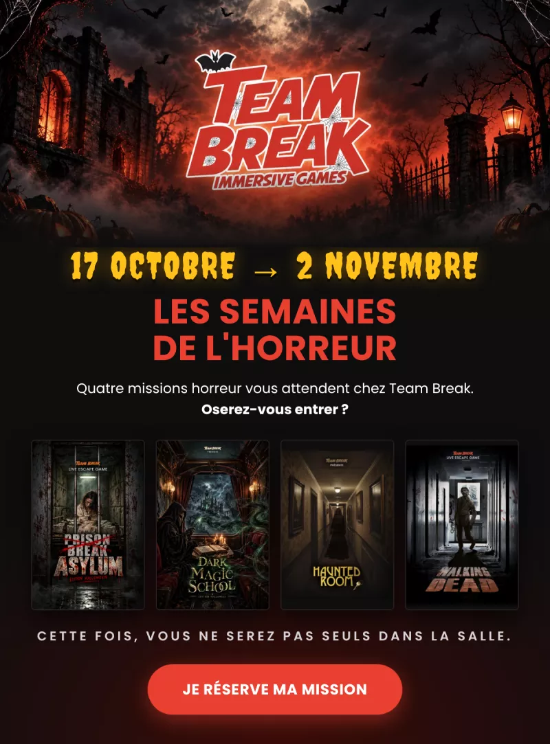 Les Semaines de l'horreur, du 17 octobre au 2 novembre : quatre missions horreur. Je réserve ma mission