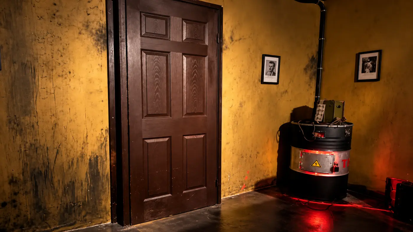 Le décor de la salle Mission Bunker à Aéroville